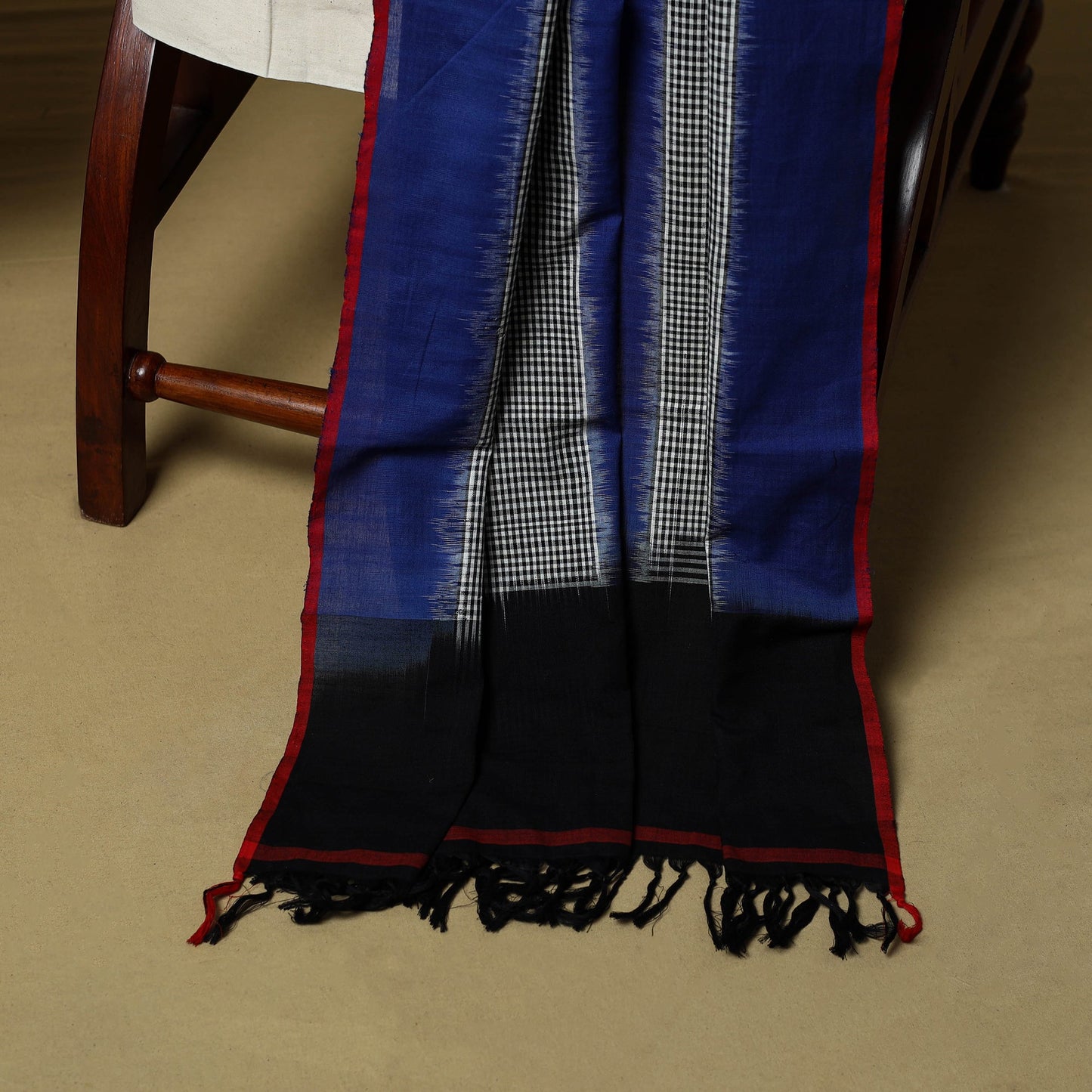 Pochampally ikat handloom cotton 3pc unstitched dress