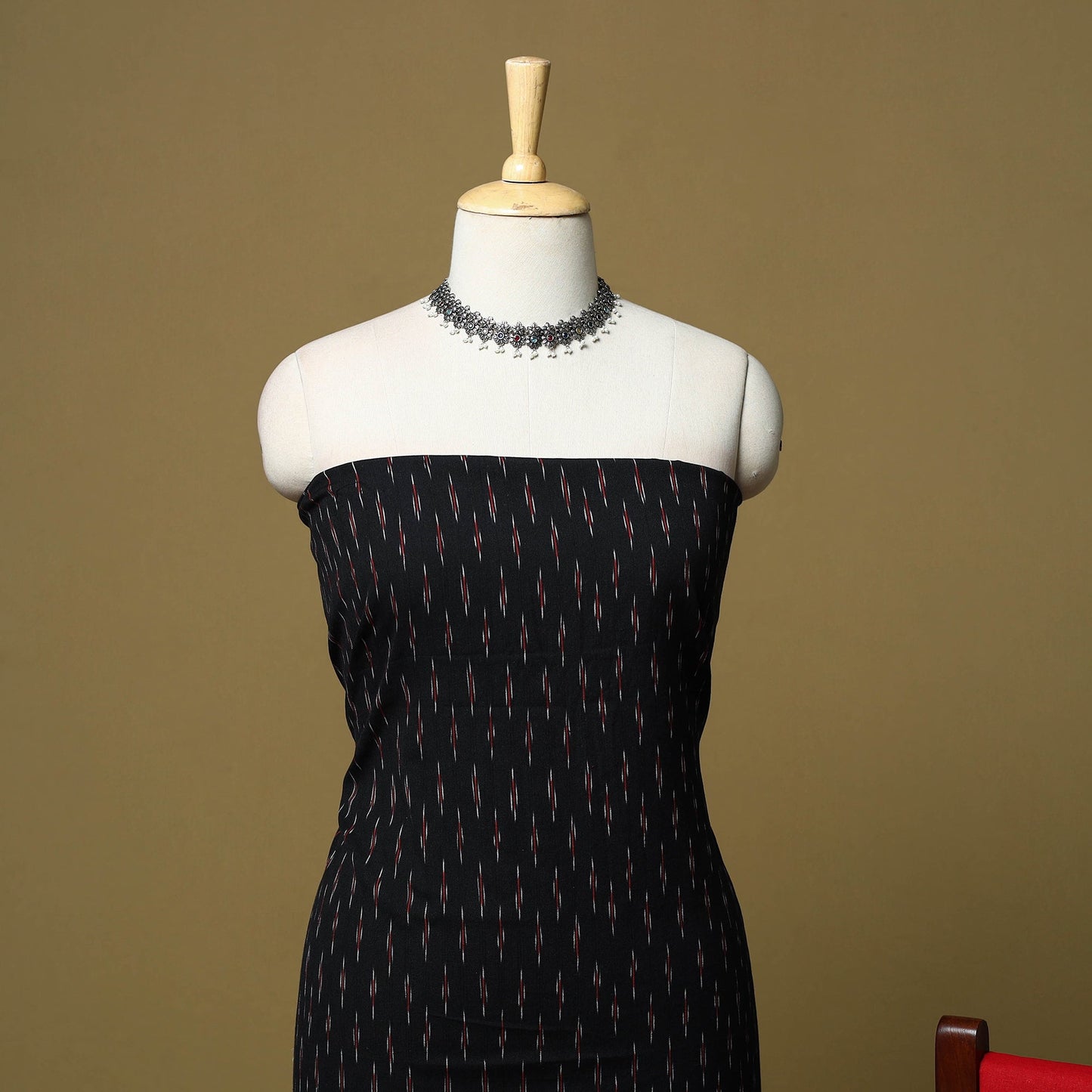 Pochampally ikat handloom cotton 3pc unstitched dress