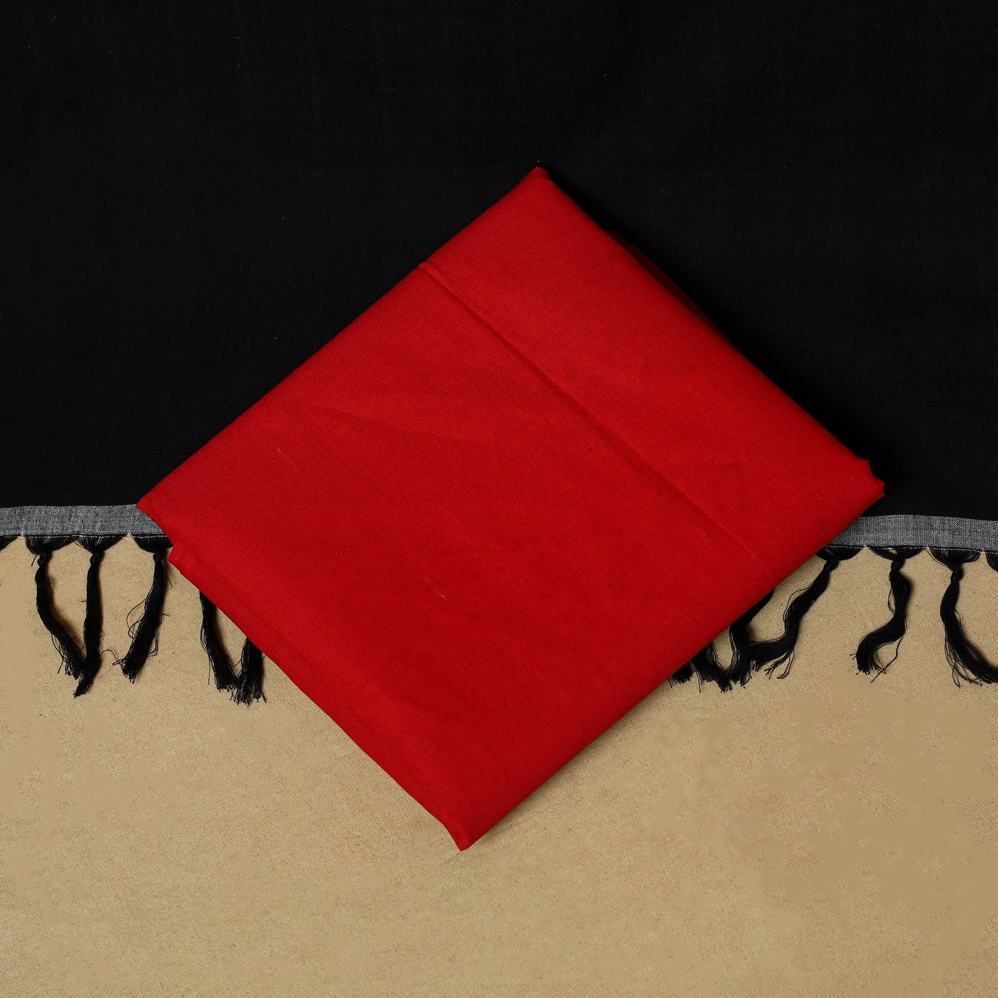 Pochampally ikat handloom cotton 3pc unstitched dress