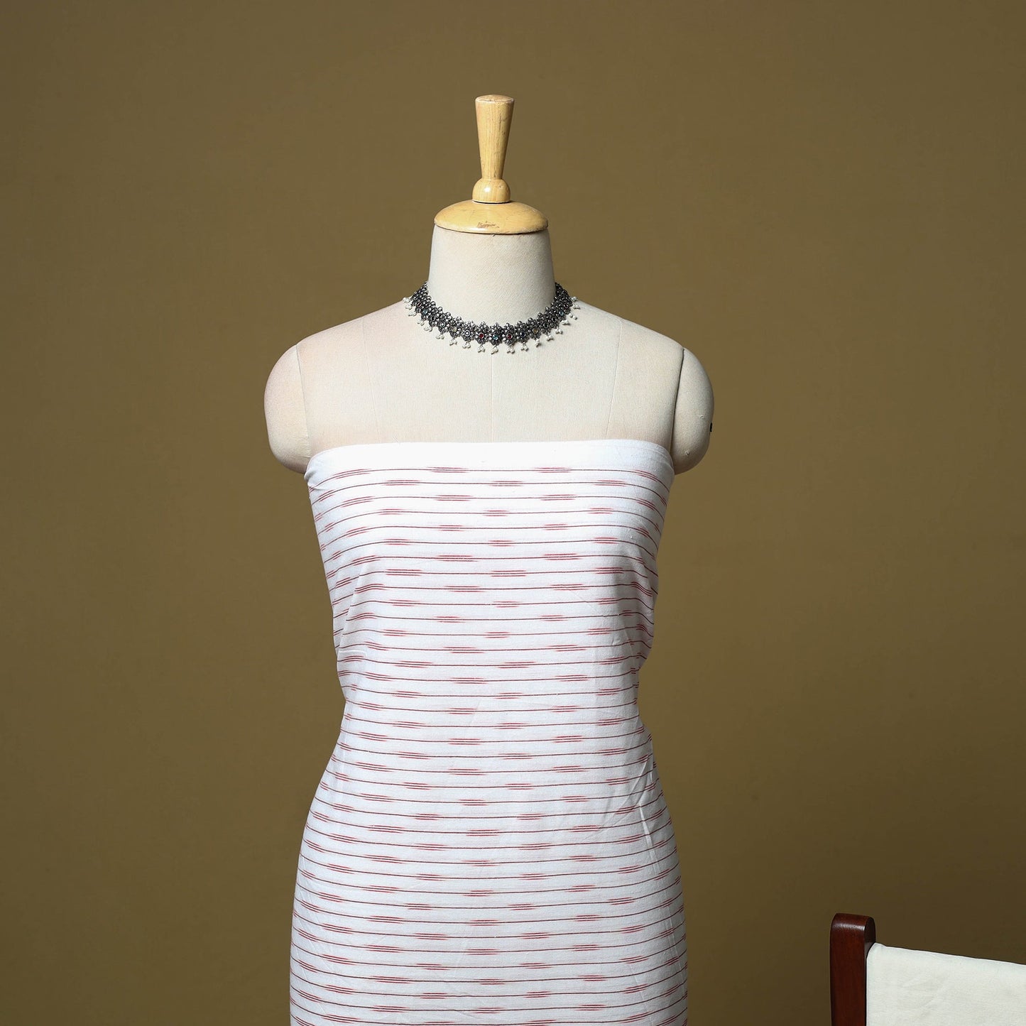 Pochampally ikat handloom cotton 3pc unstitched dress