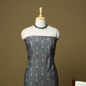 Pochampally ikat handloom cotton 3pc unstitched dress