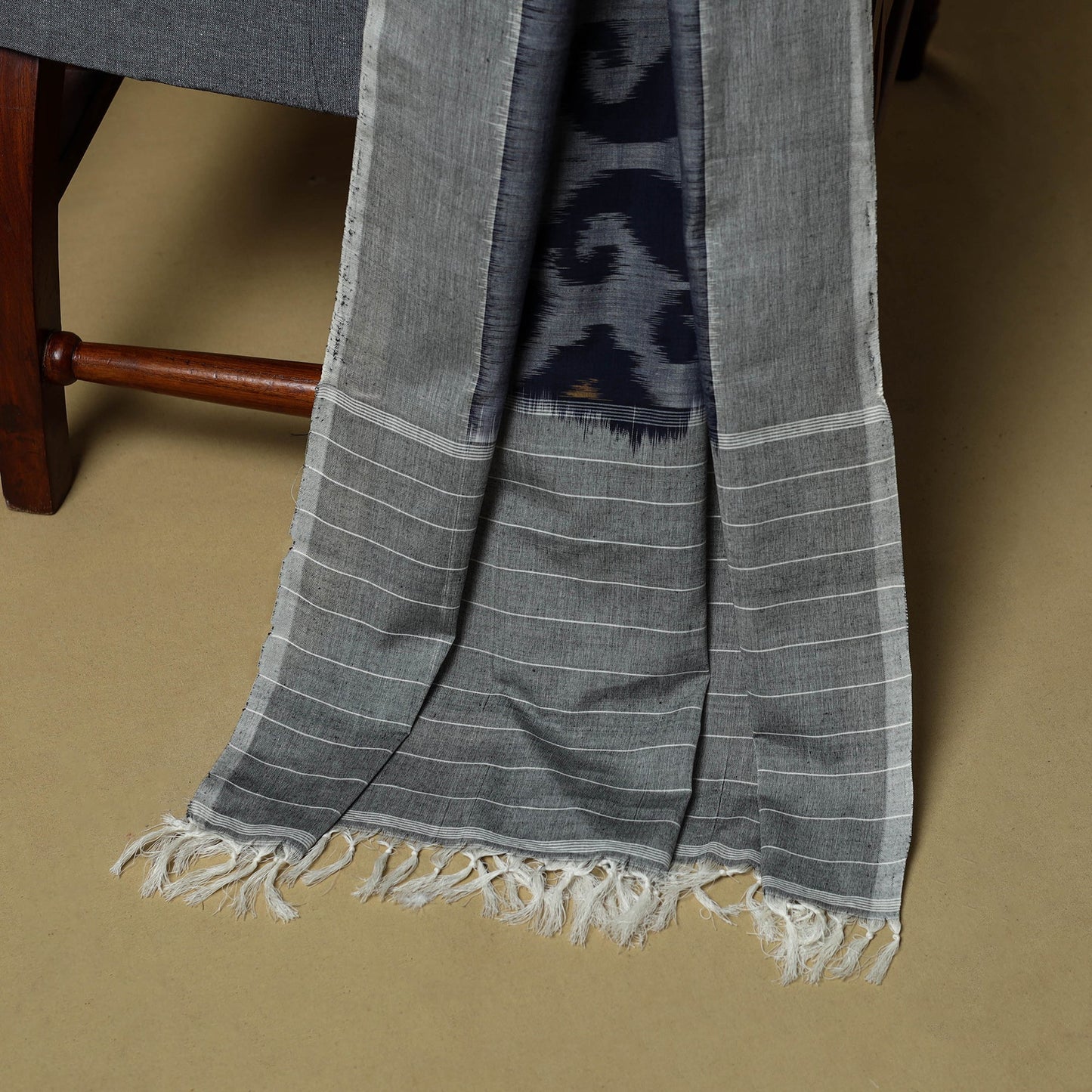 Pochampally ikat handloom cotton 3pc unstitched dress