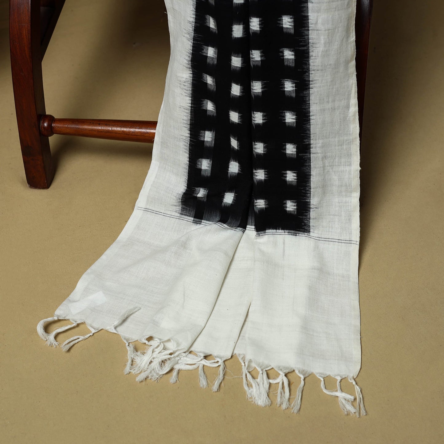 Pochampally ikat handloom cotton 3pc unstitched dress