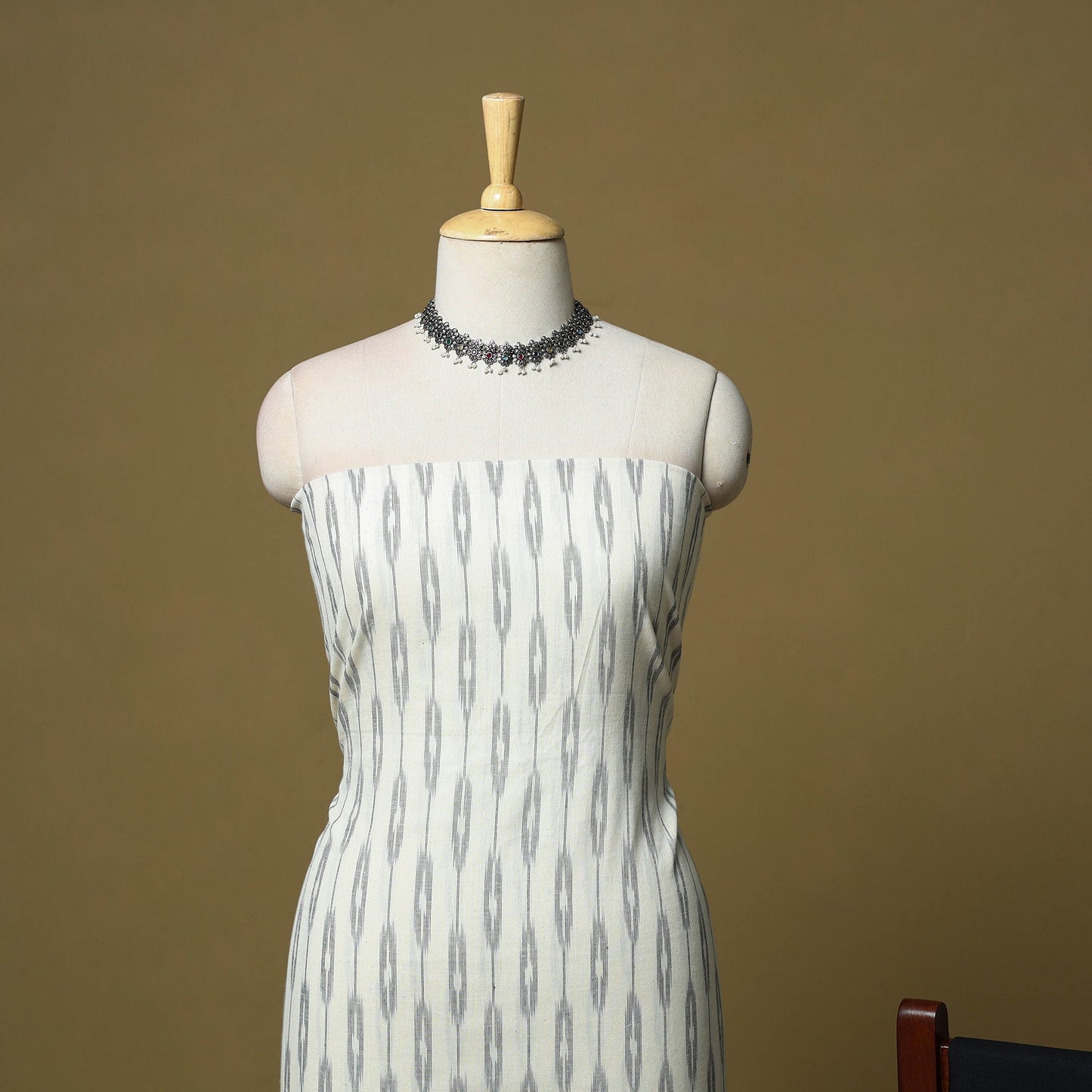 Pochampally ikat handloom cotton 3pc unstitched dress