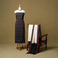 Pochampally ikat handloom cotton 3pc unstitched dress