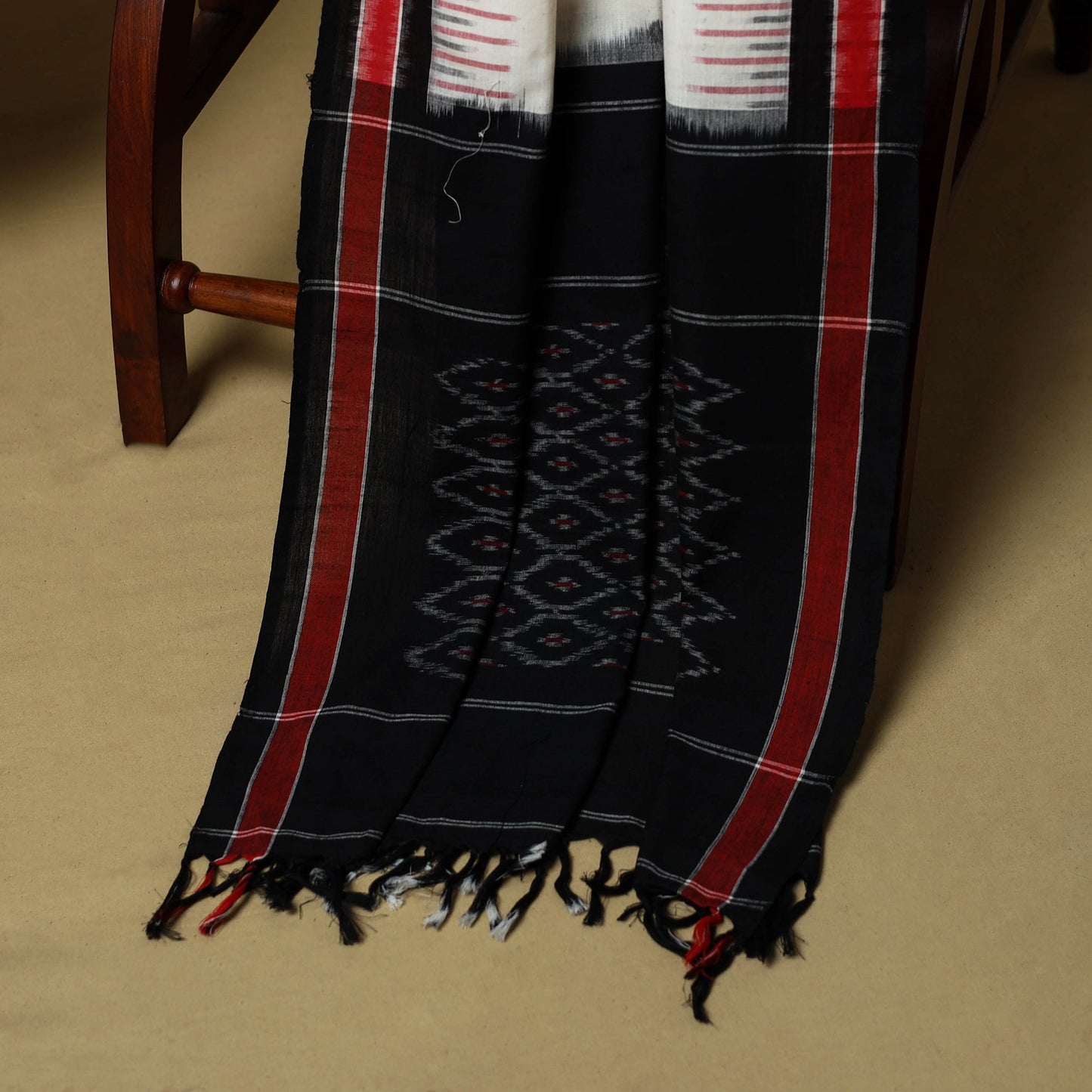 Pochampally ikat handloom cotton 3pc unstitched dress