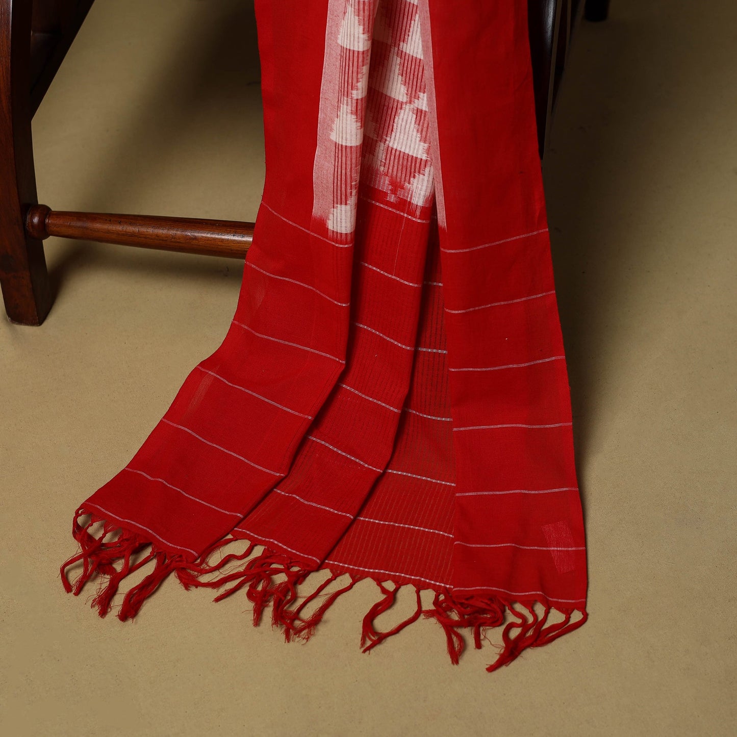 Pochampally ikat handloom cotton 3pc unstitched dress