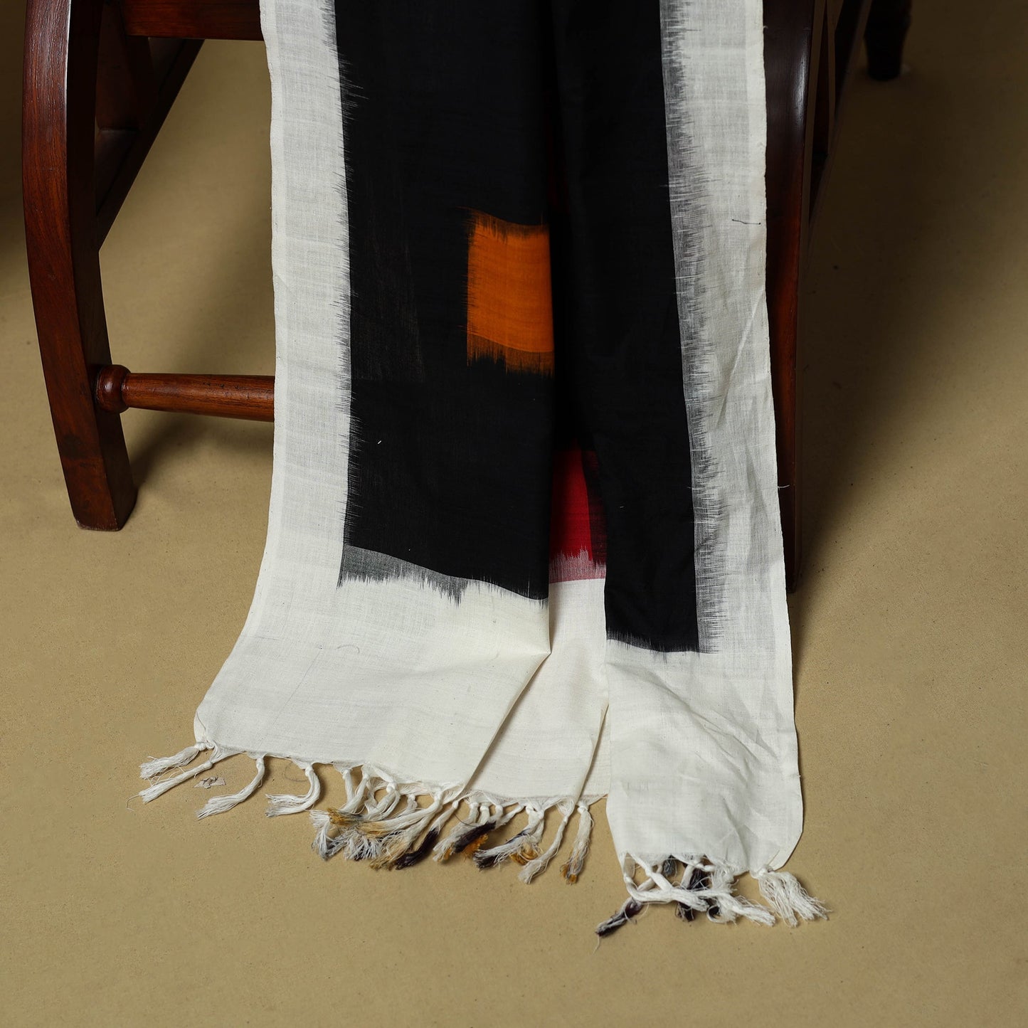 Pochampally ikat handloom cotton 3pc unstitched dress