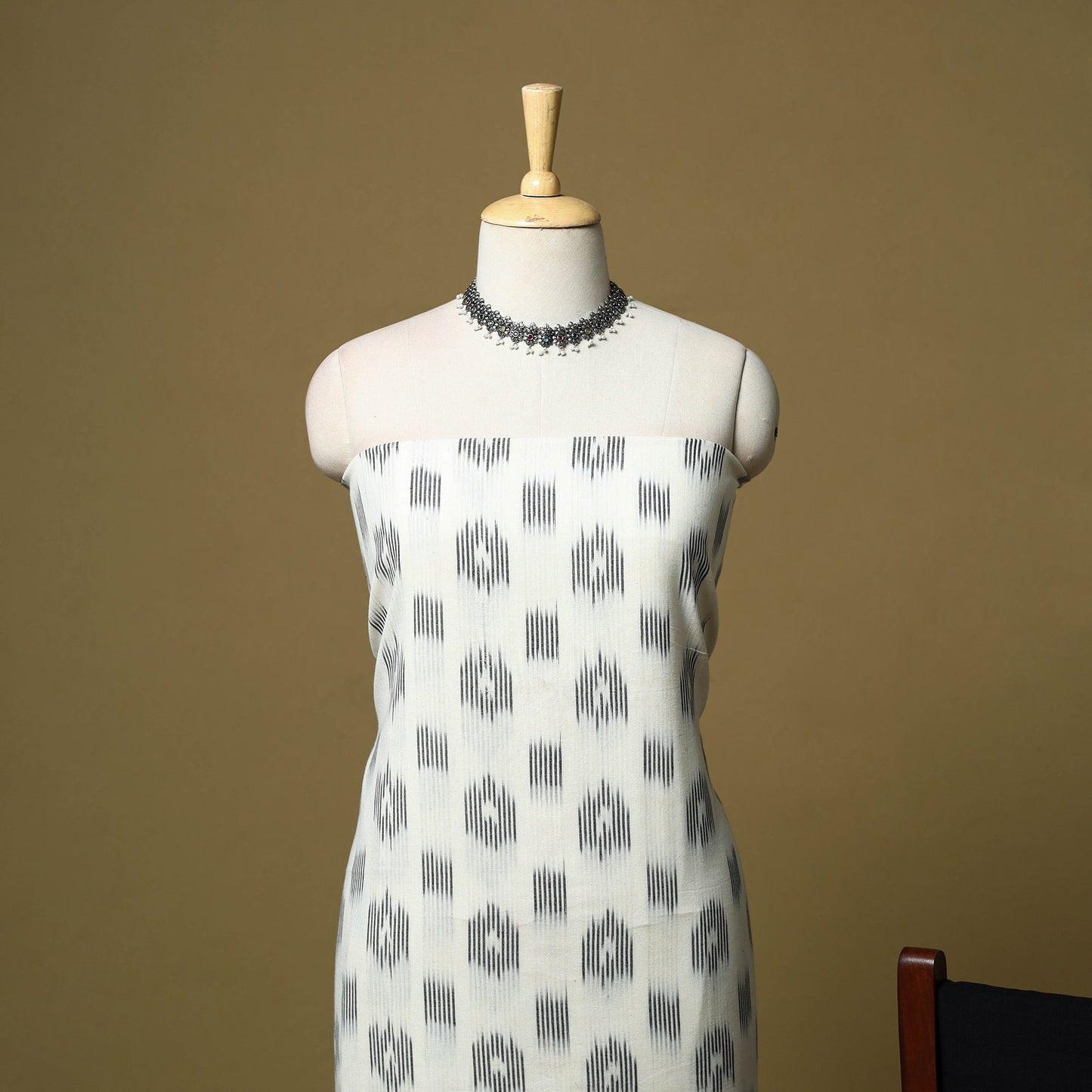 Pochampally ikat handloom cotton 3pc unstitched dress