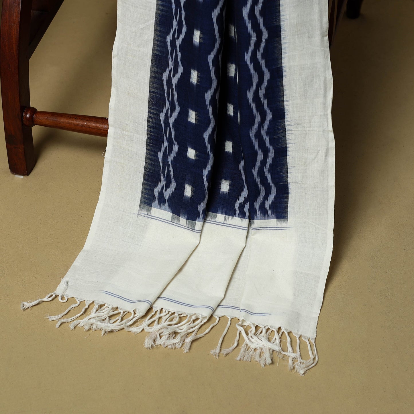 Pochampally ikat handloom cotton 3pc unstitched dress