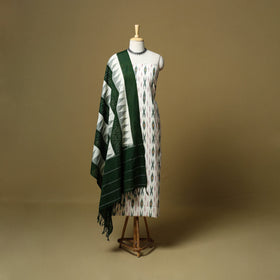 Pochampally ikat handloom cotton 3pc unstitched dress