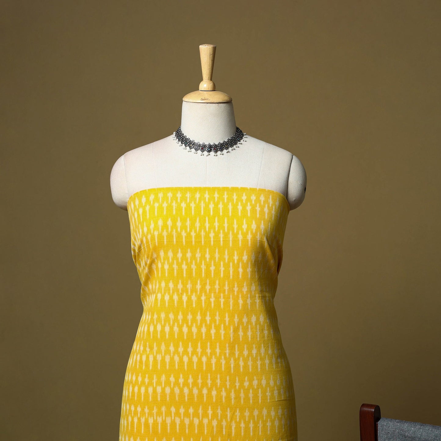 Pochampally ikat handloom cotton 3pc unstitched dress