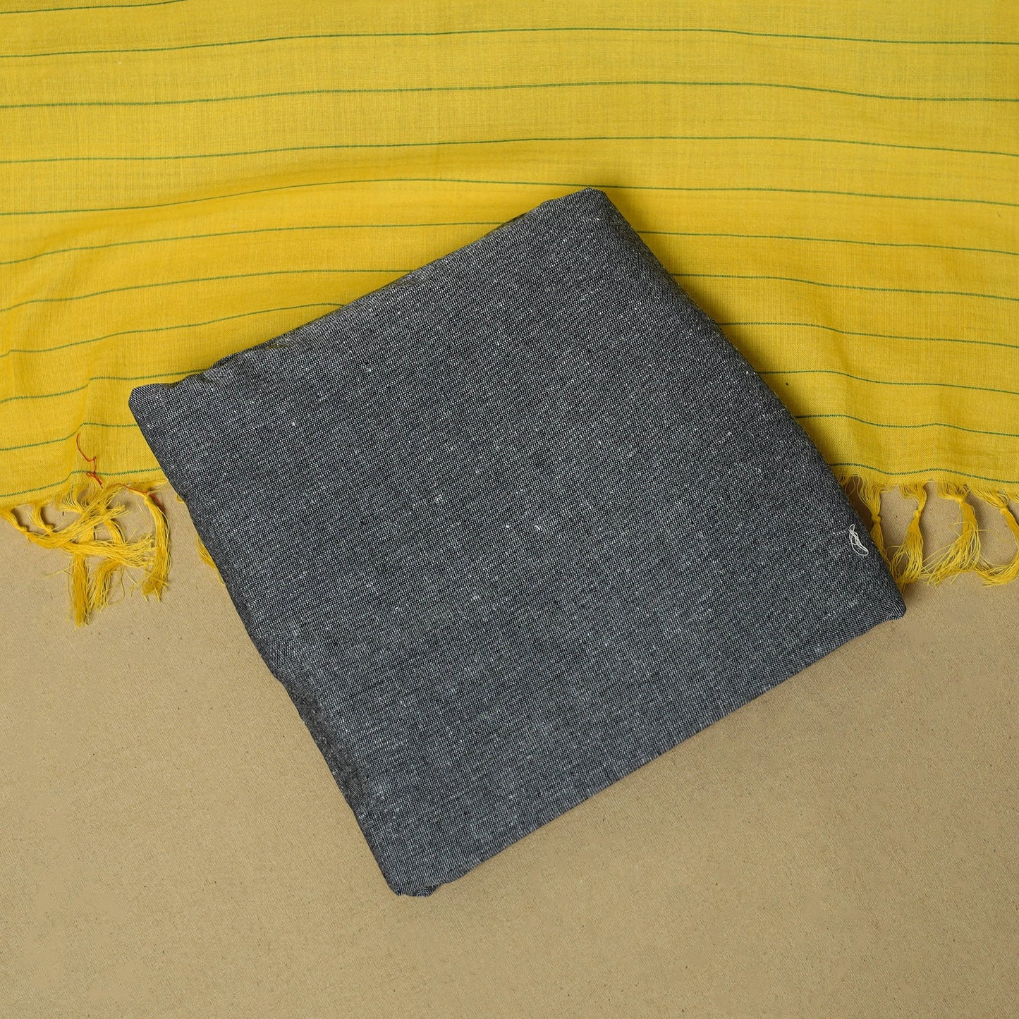 Pochampally ikat handloom cotton 3pc unstitched dress