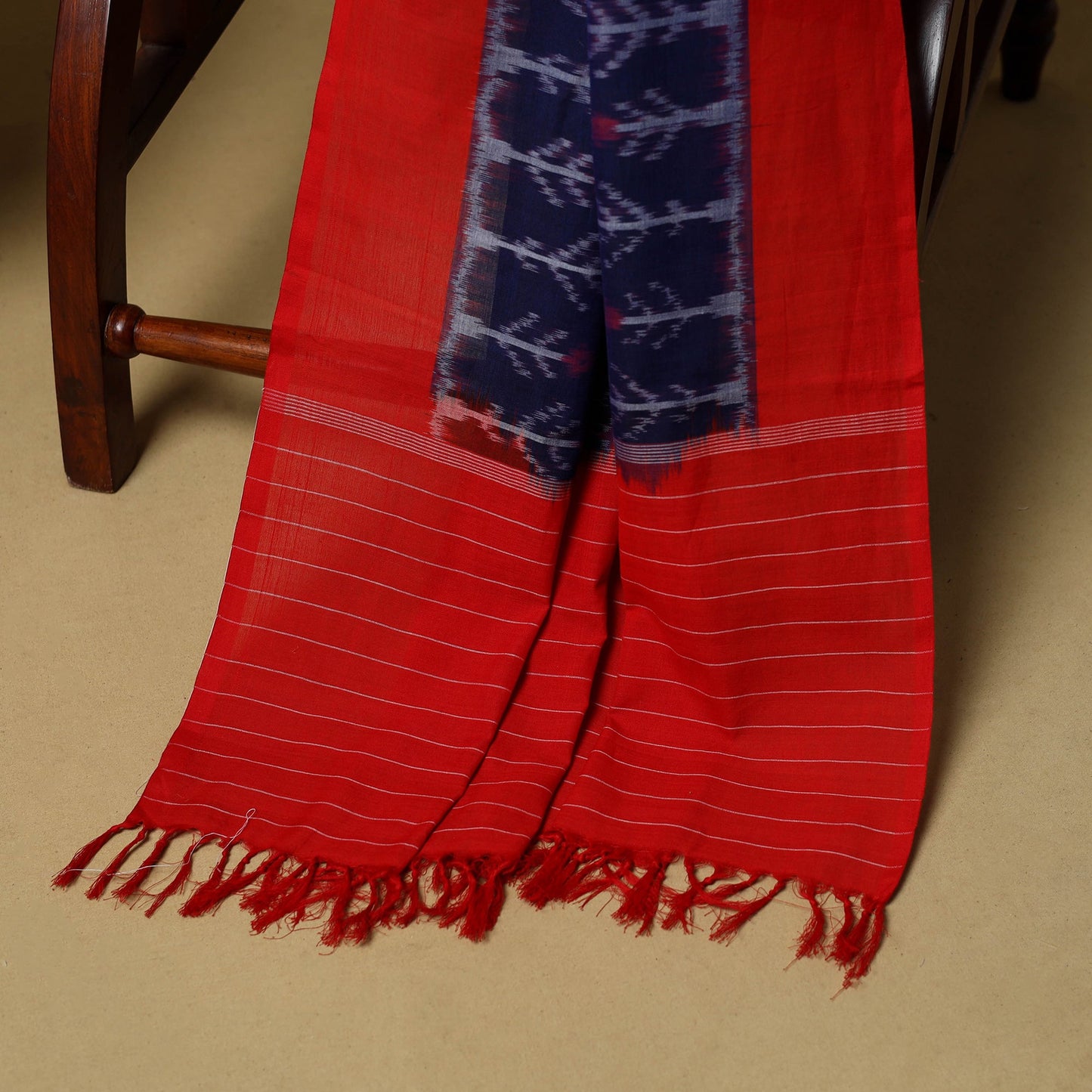 Pochampally ikat handloom cotton 3pc unstitched dress