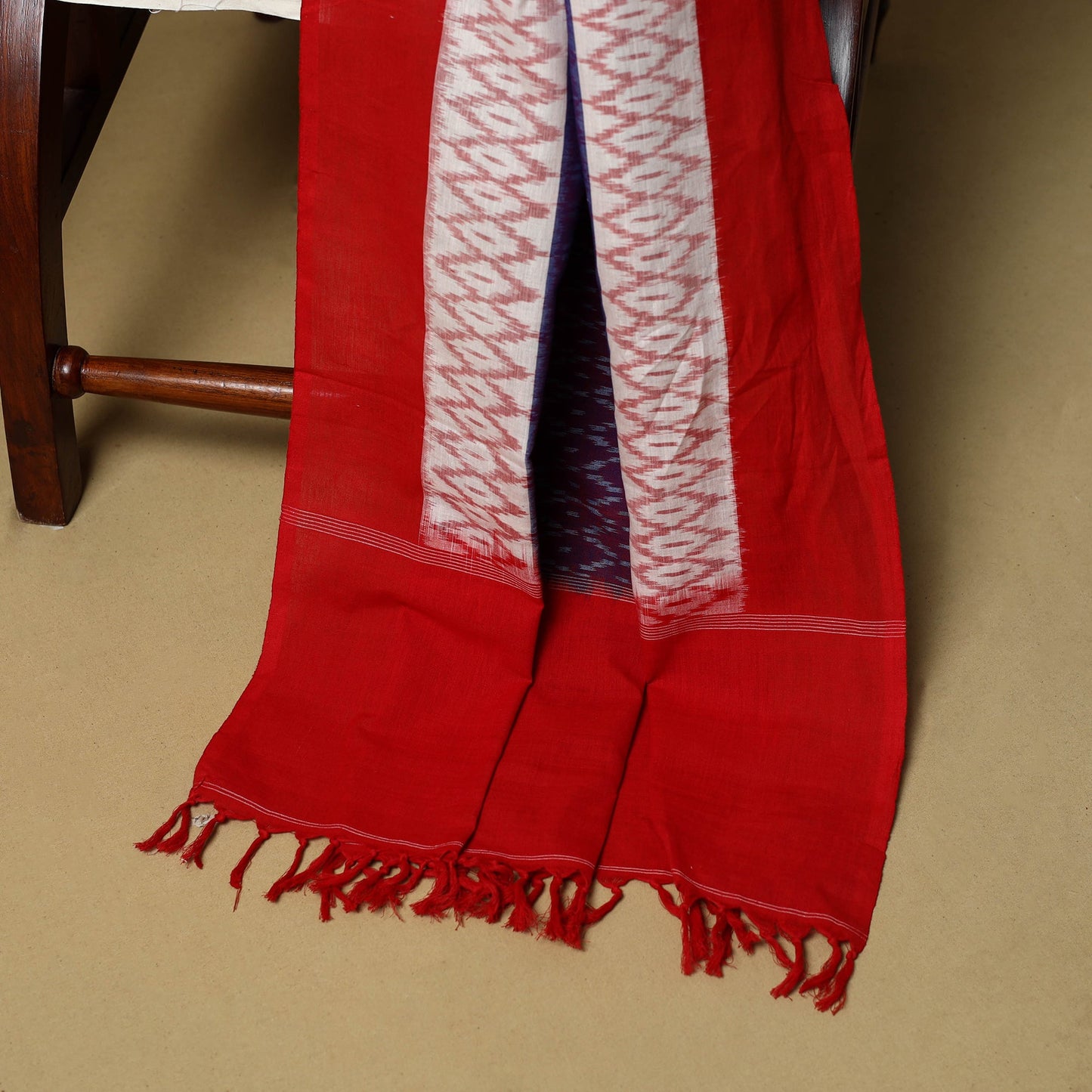 Pochampally ikat handloom cotton 3pc unstitched dress