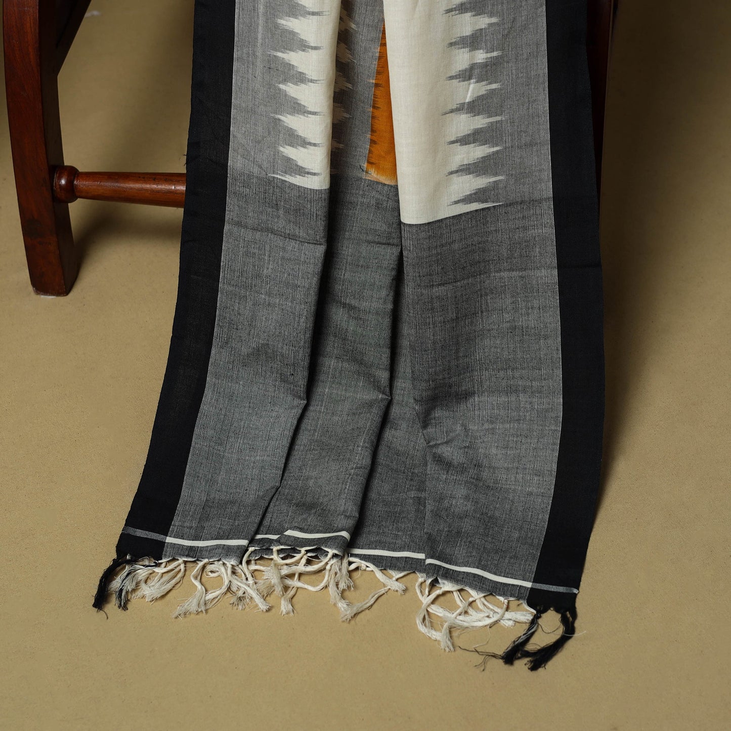 Pochampally ikat handloom cotton 3pc unstitched dress