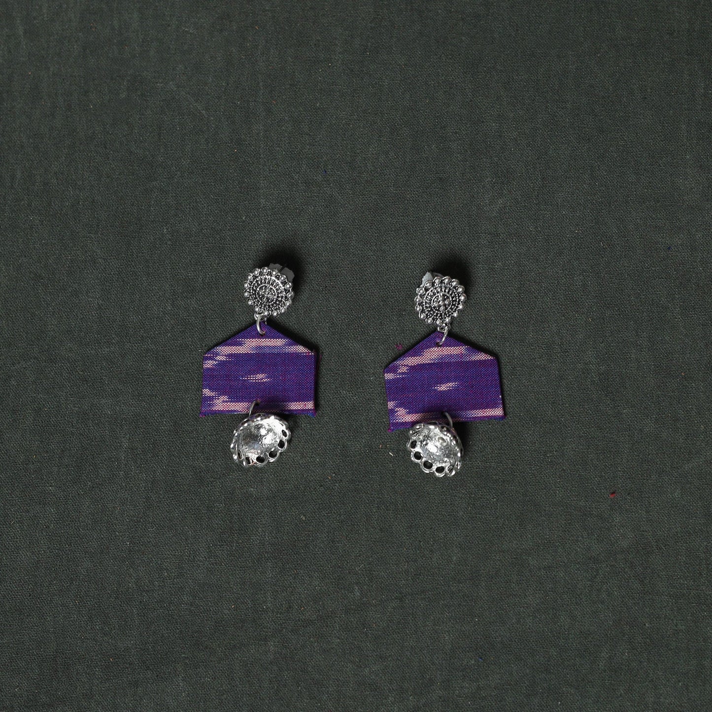 Pochampally ikat mercerised cotton 2pc unstitched dress