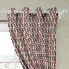 Pochampally ikat pure cotton fabric window curtain (5 x 3