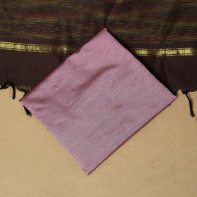 Pochampally ikat silk cotton 3pc unstitched dress material