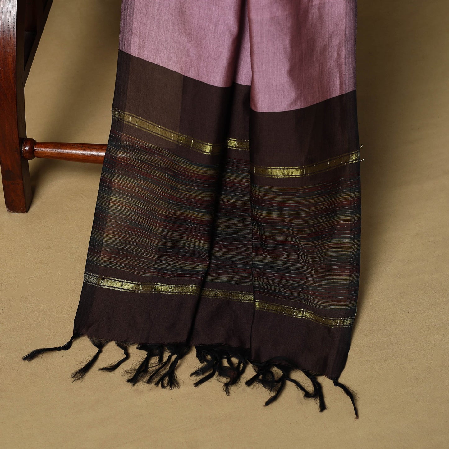 Pochampally ikat silk cotton 3pc unstitched dress material