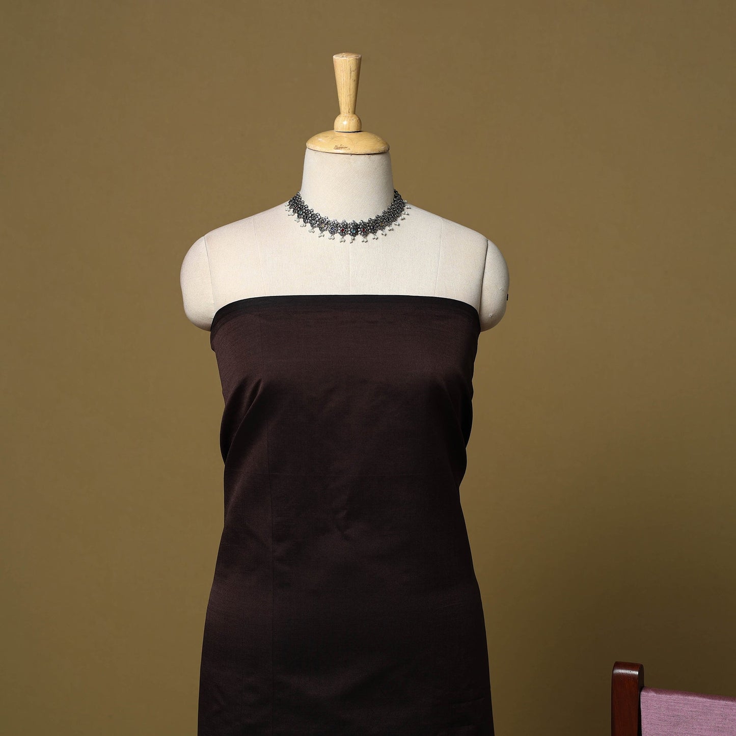 Pochampally ikat silk cotton 3pc unstitched dress material