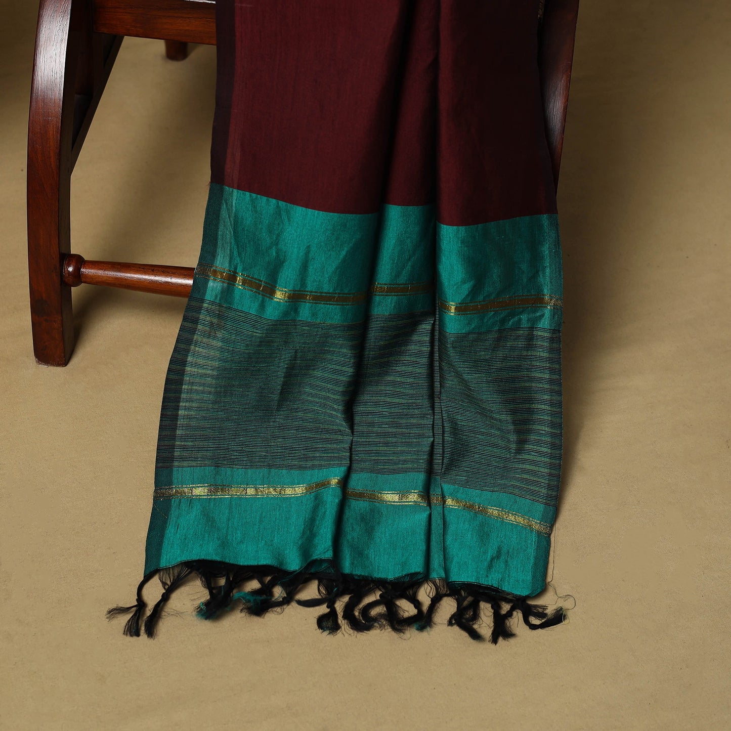 Pochampally ikat silk cotton 3pc unstitched dress material