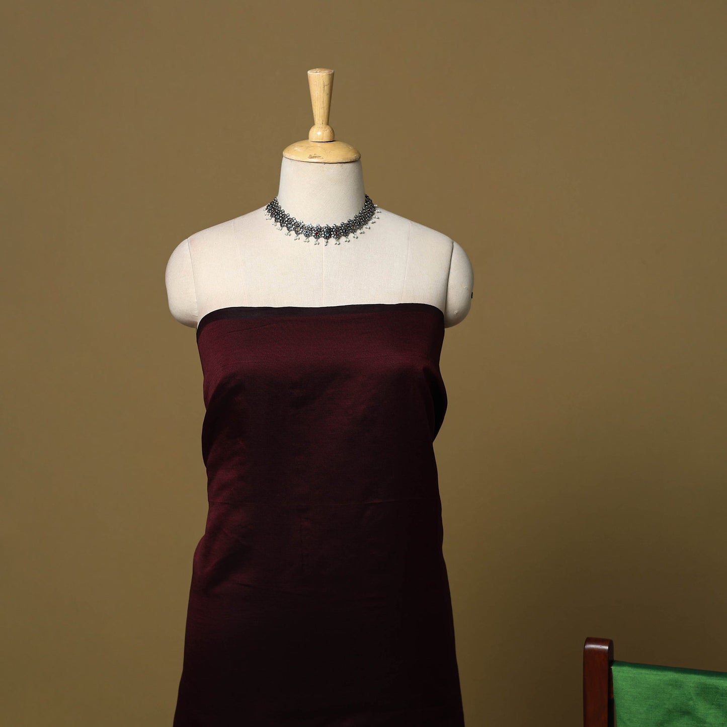 Pochampally ikat silk cotton 3pc unstitched dress material