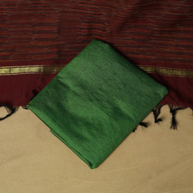 Pochampally ikat silk cotton 3pc unstitched dress material