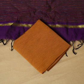 Pochampally ikat silk cotton 3pc unstitched dress material