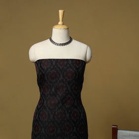 Pochampally ikat silk cotton 3pc unstitched dress material