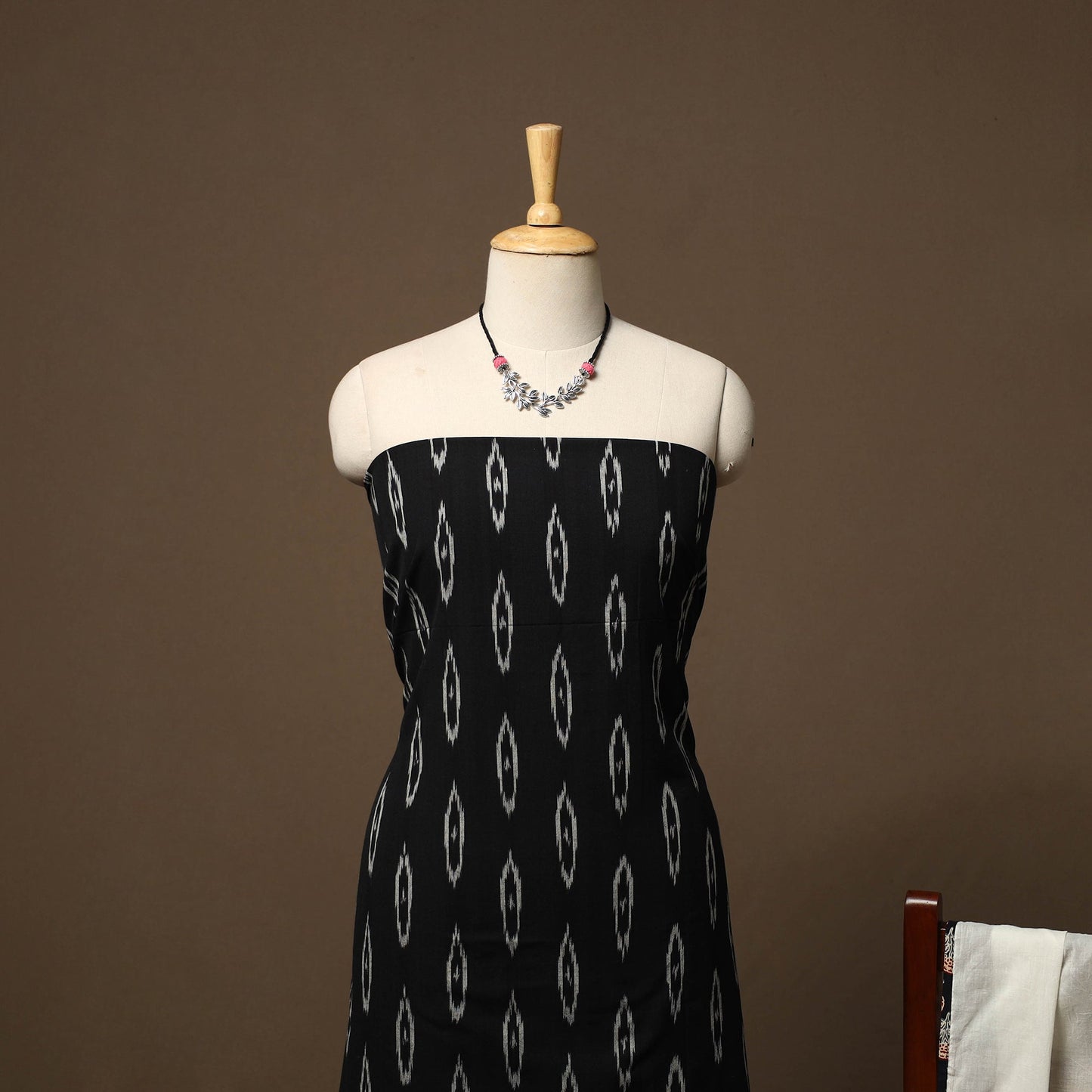 Pochampally ikat weave cotton 2pc unstitched dress material