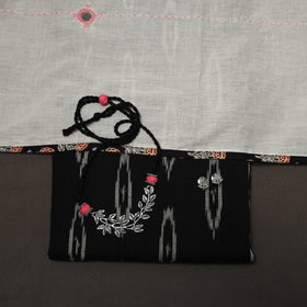 Pochampally ikat weave cotton 2pc unstitched dress material