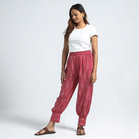 Buy Kalamkari Block Printed Cotton Elasticated Harem Pant Online at iTokri.com