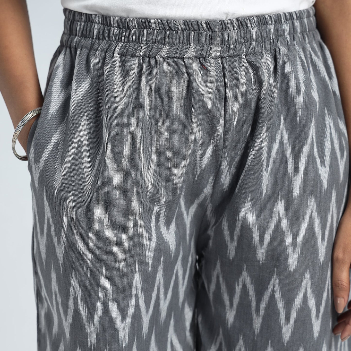  Kalamkari Block Printed Cotton Elasticated Harem Pant 