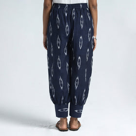 Pochampally Ikat Weave Cotton Elasticated Harem Pant