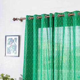 Pochampally ikat weave pure cotton fabric door curtain (7 x