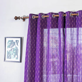 Pochampally ikat weave pure cotton fabric door curtain (7 x