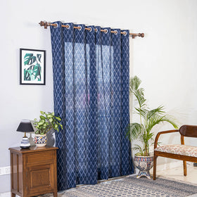 Buy Pochampally Ikat Weave Pure Cotton Fabric Door Curtain Online at iTokri.com