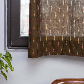 Pochampally ikat weave pure cotton fabric window curtain (5