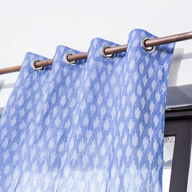 Pochampally ikat weave pure cotton fabric window curtain (5