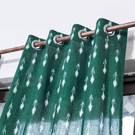Pochampally ikat weave pure cotton fabric window curtain (5