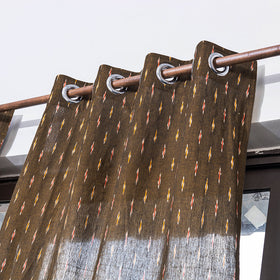 Pochampally ikat weave pure cotton fabric window curtain (5