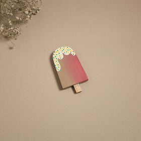 Popsicle - kerala mural handpainted bamboo fridge magnet 19