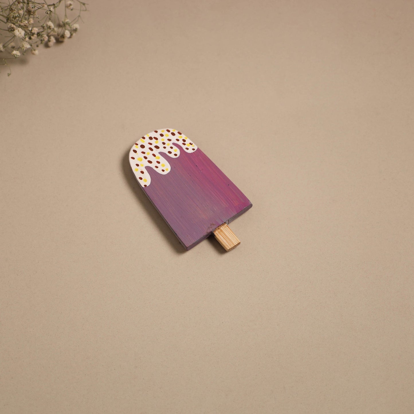 Popsicle - kerala mural handpainted bamboo fridge magnet 21