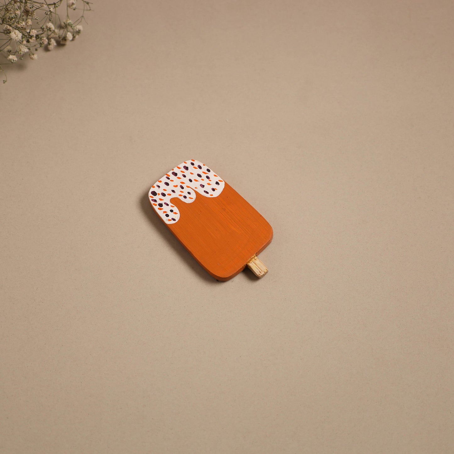 Popsicle - kerala mural handpainted bamboo fridge magnet 28