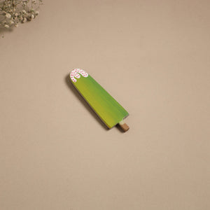 Popsicle - kerala mural handpainted bamboo fridge magnet 34