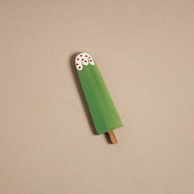 Popsicle - kerala mural handpainted bamboo fridge magnet 36