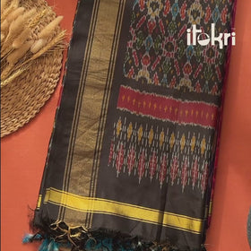 Pochampally Ikat Handloom Sico 2pc Unstitched Dress Material Kurta Set 05