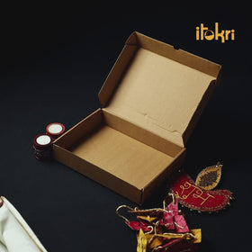 Diwali Gift Hamper - Festive Bamboo Hanging & Tealight Holders With Shubh Laabh (3 Curated Products)