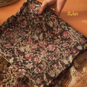 Pedana Kalamkari Block Print Kota Doria Cotton 2pc Unstitched Dress Material Kurta Set 41   -1 41